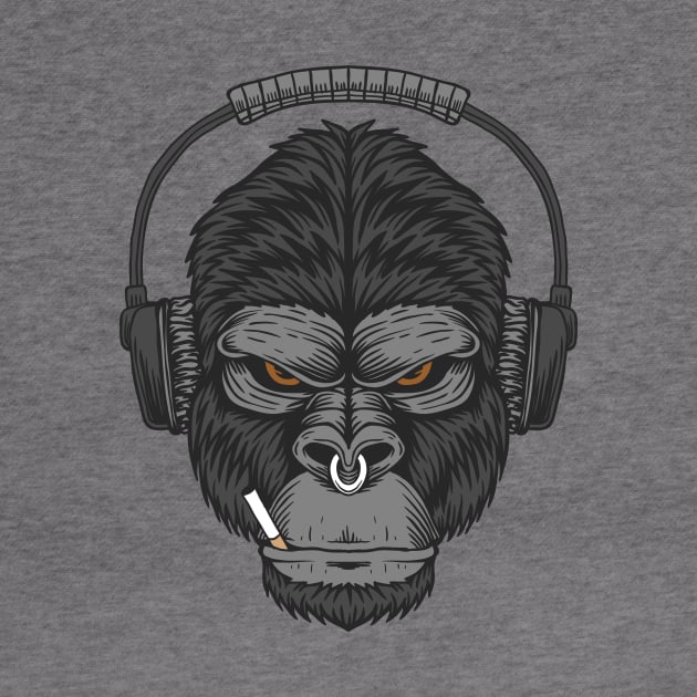 Gorilla headphone cigarette by Frispa